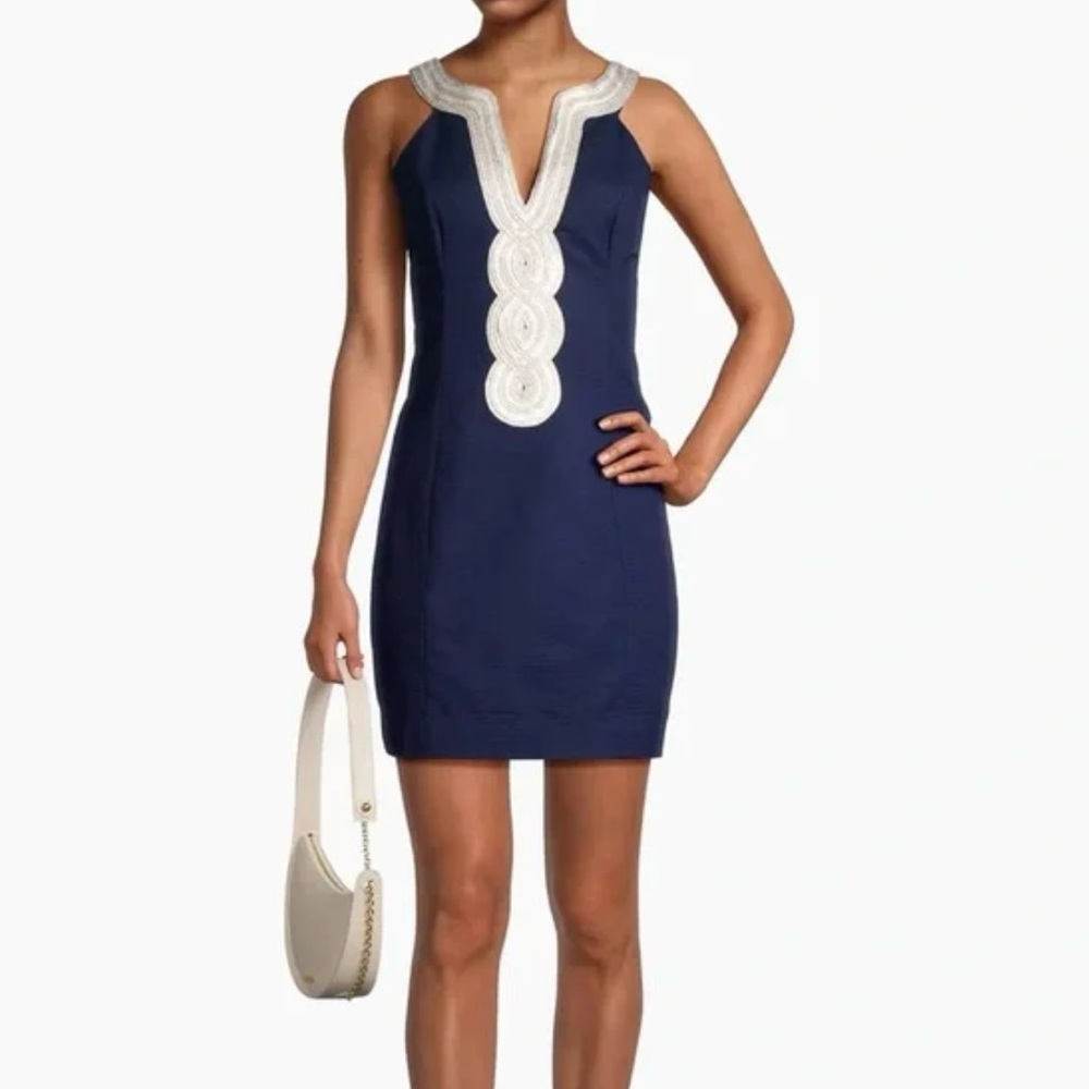 Lilly Pulitzer Navy and White Mini Dress